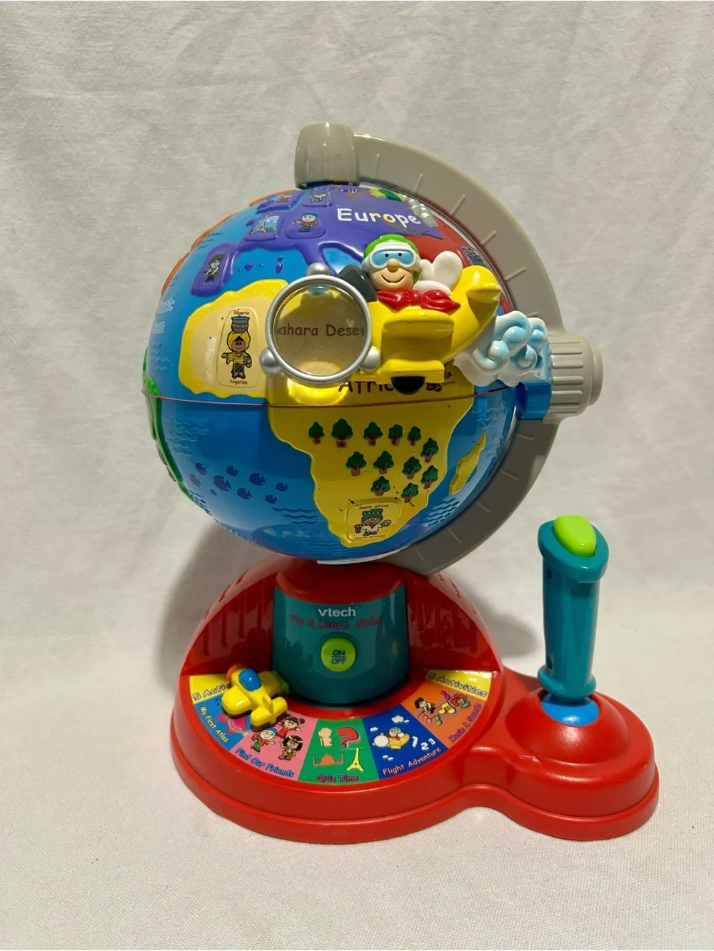 VTech Fly & Learn Globe Interactive Educational Toy Tested Working